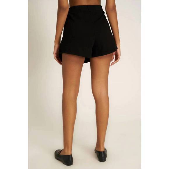 NEW PROJECT SOCIAL T other side terry skort in black - Picture 2 of 2